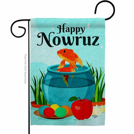 CUADRILATERO Persian Nowruz Celebration Double-Sided Decorative Garden Flag, Multi Color CU3912139